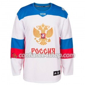 Adidas Maillot de Hockey Russie Blank Coupe du monde de hockey sur glace 2016 Blanc Premier - Homme